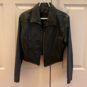 Wilsons Authentic Leather Crop Jacket
